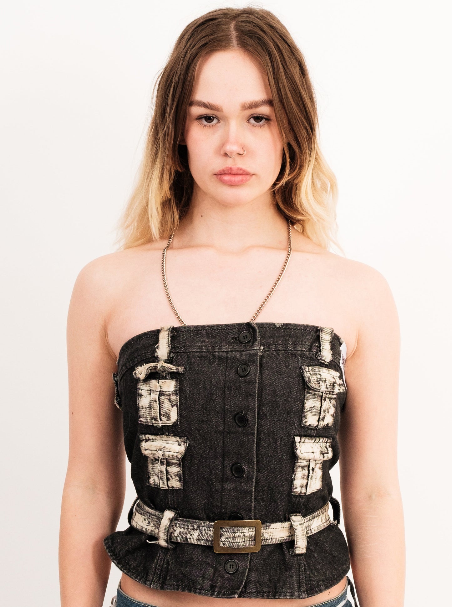 Bleached Pockets Top