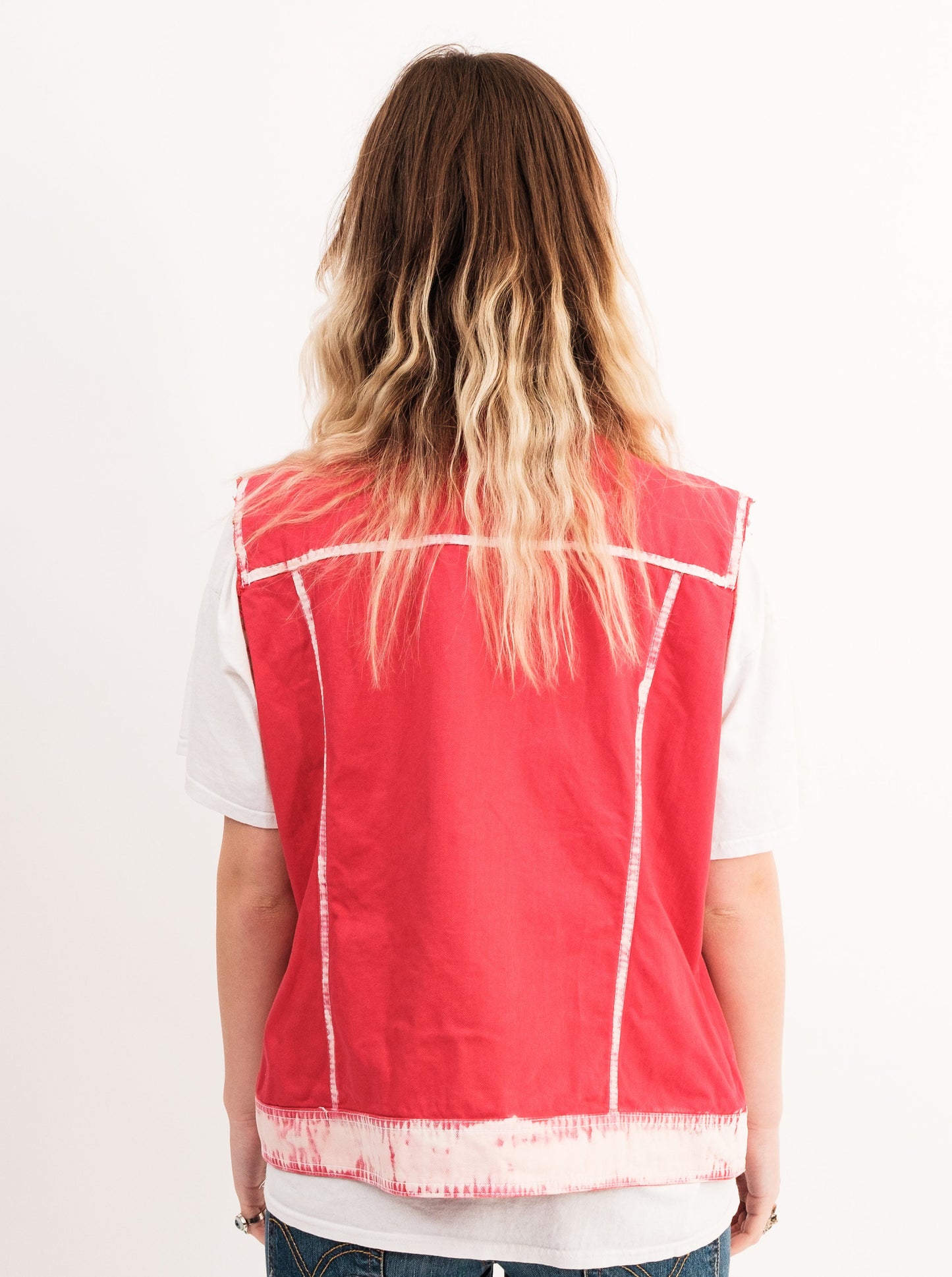 Red Cotton Vest