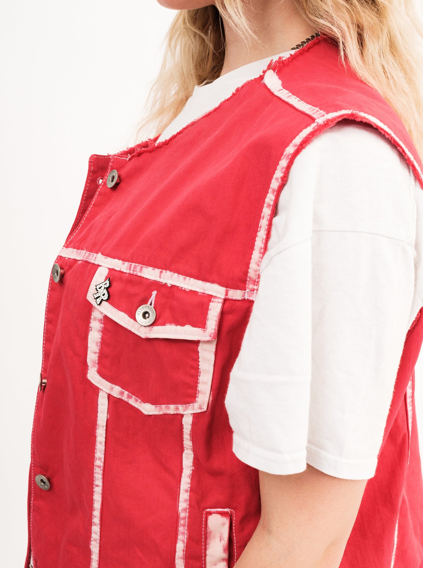 Red Cotton Vest