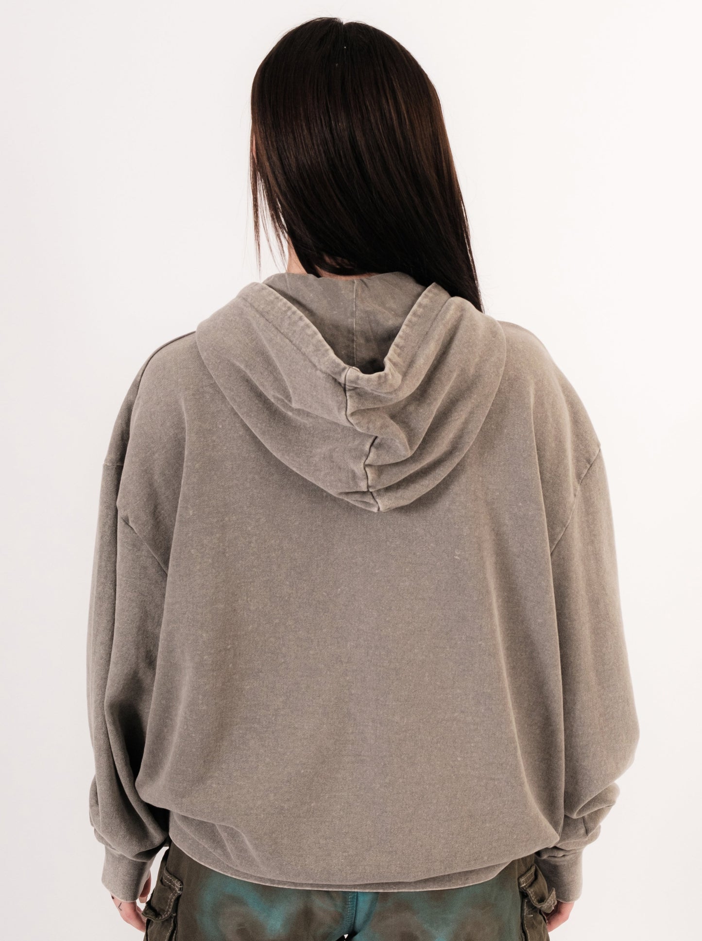 Acid Washed Logo Hoodie