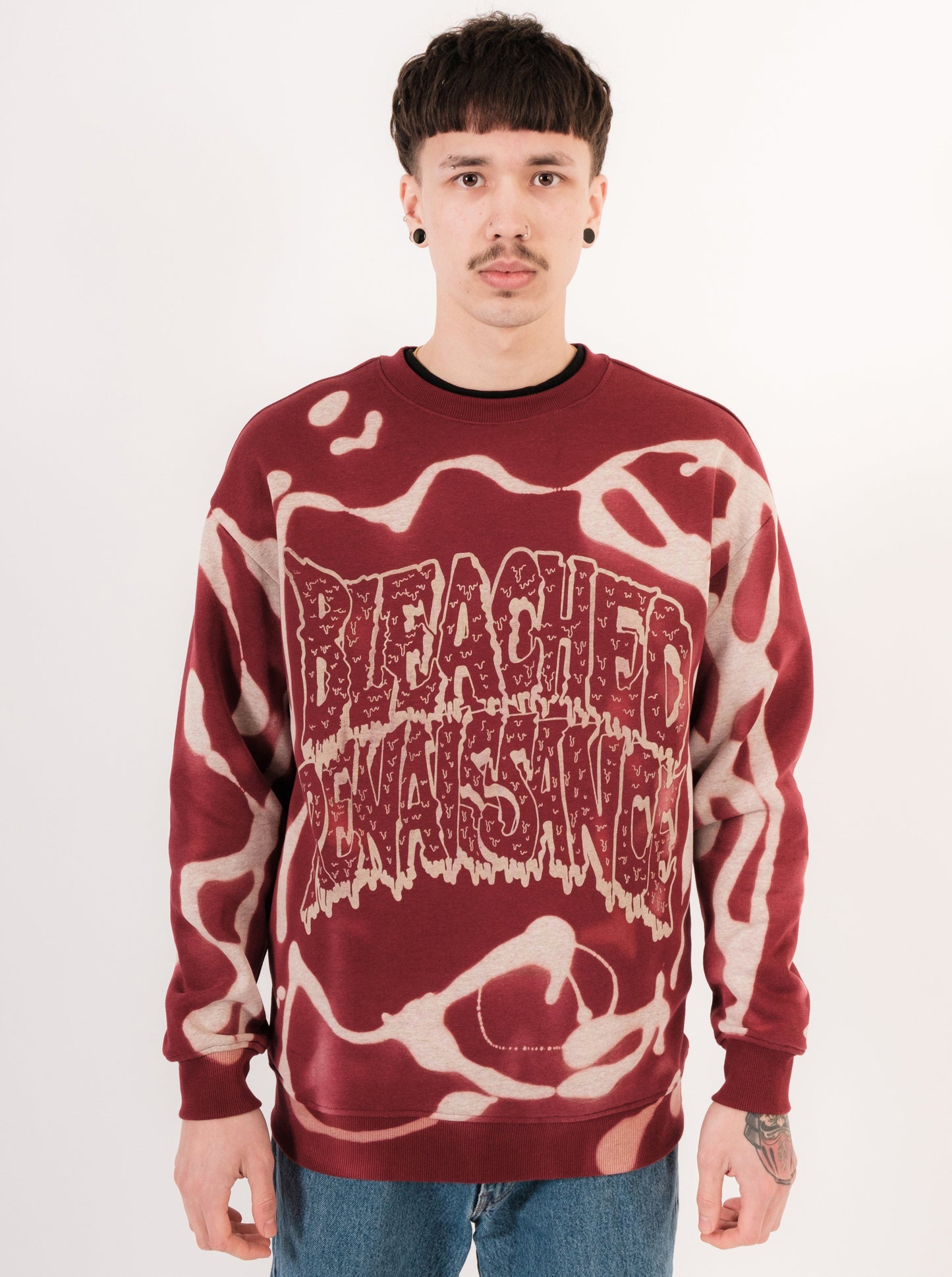 Bleached Swirly Sweater