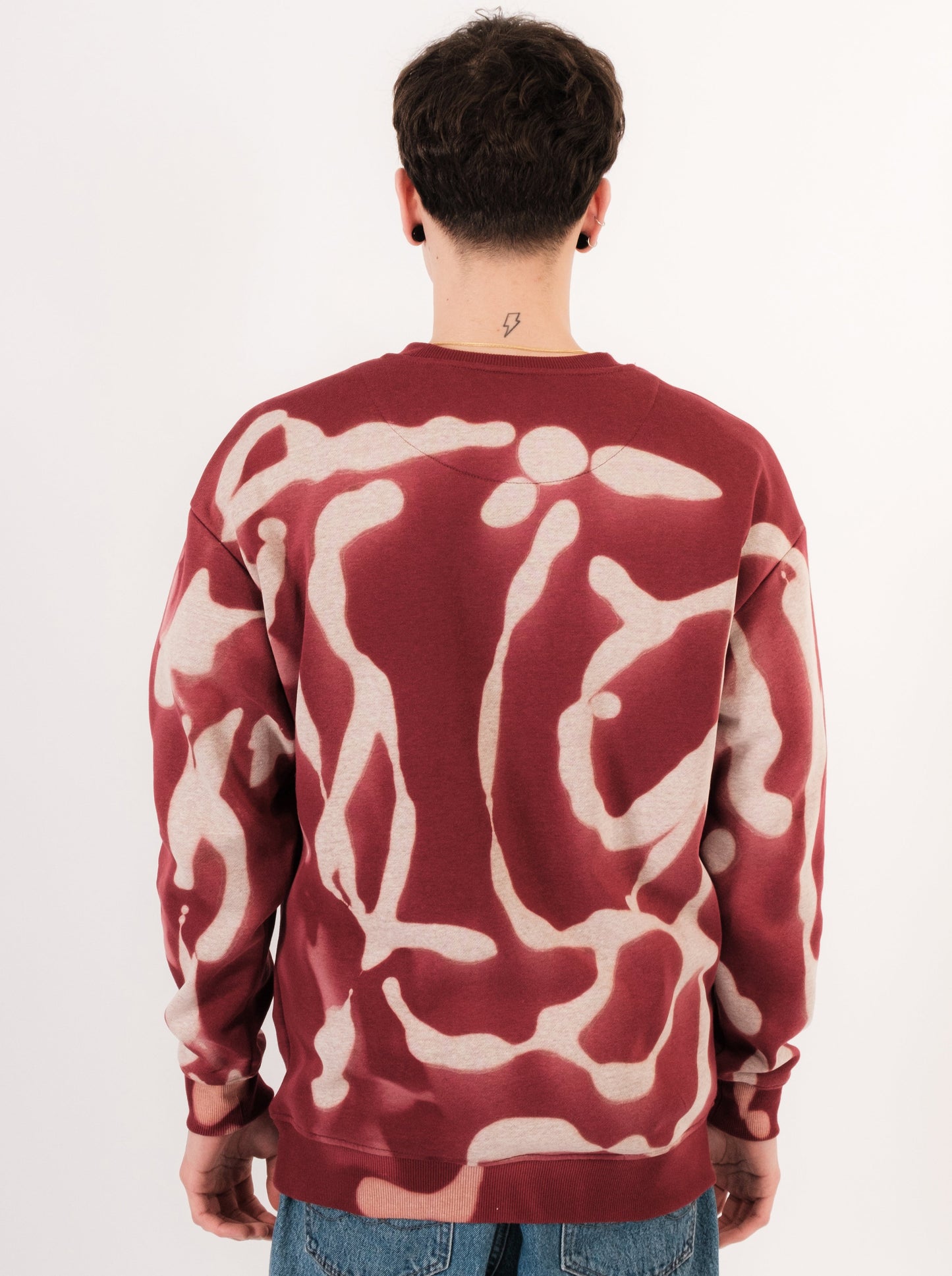 Bleached Swirly Sweater