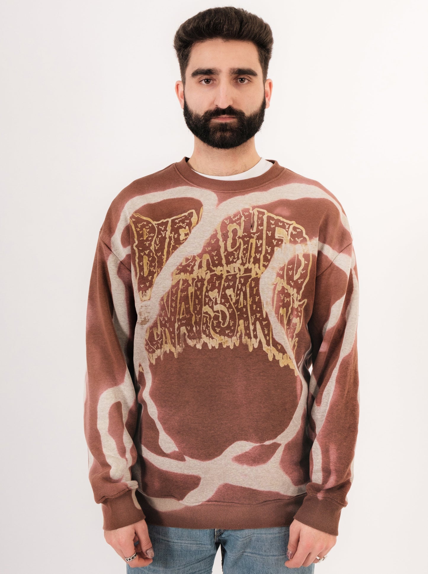 Bleached Swirly Sweater
