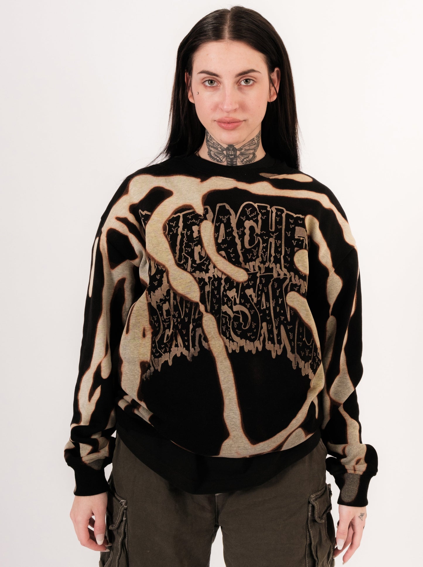 Bleached Swirly Sweater