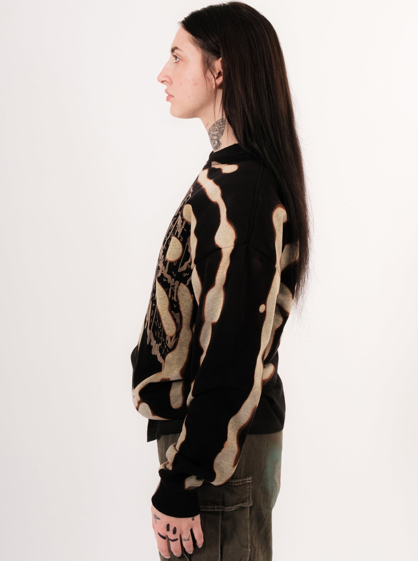 Bleached Swirly Sweater