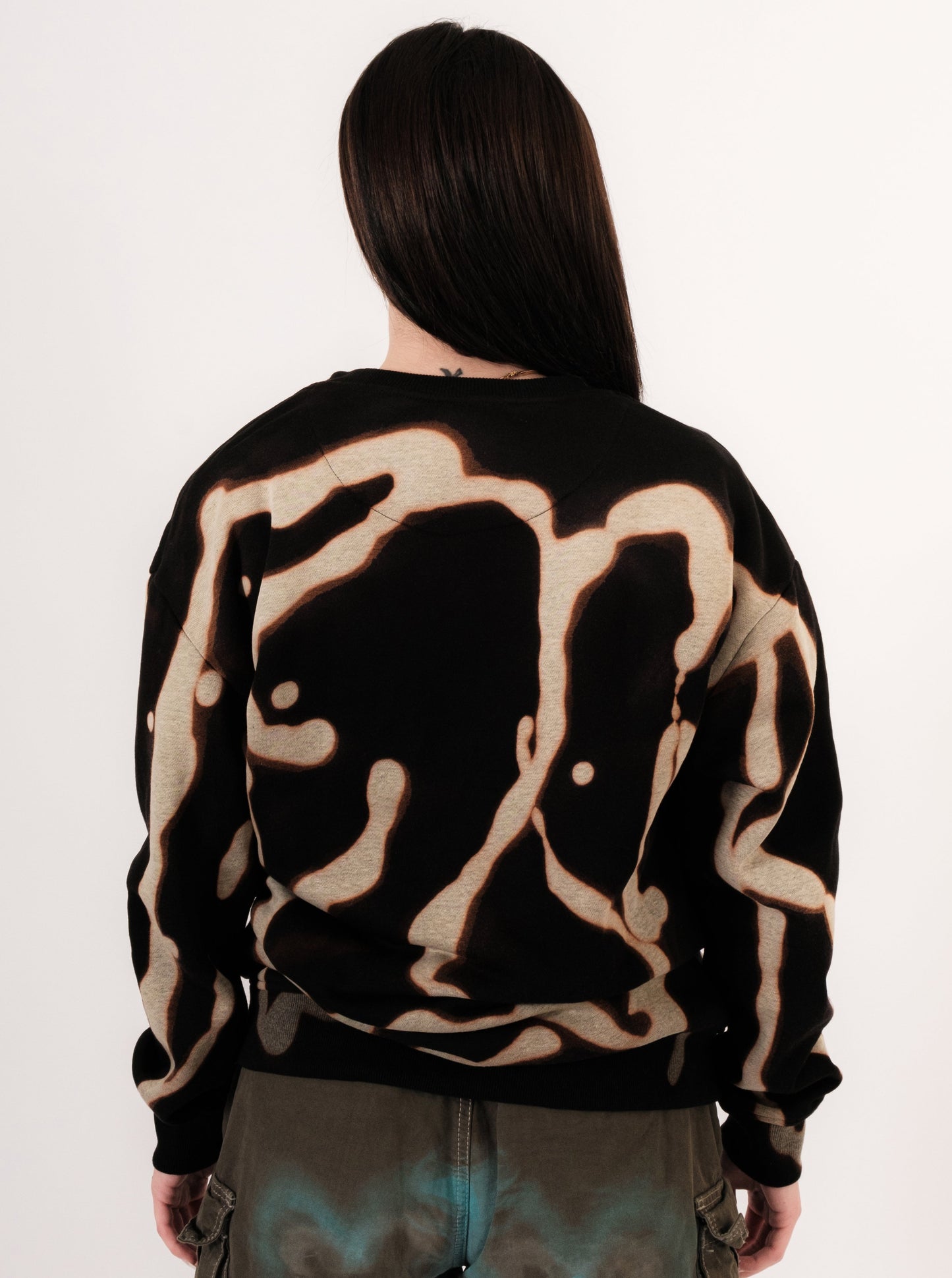 Bleached Swirly Sweater