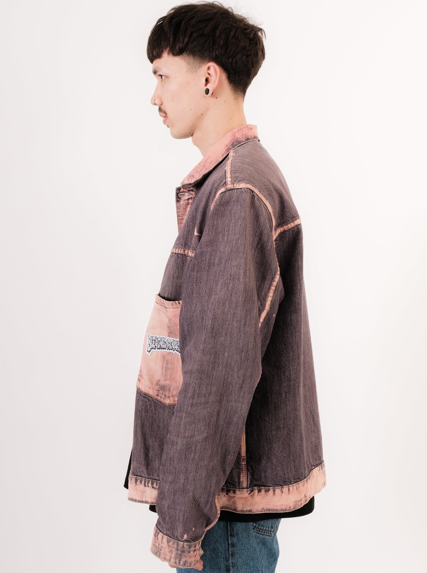 Bleached Seam Denim Jacket