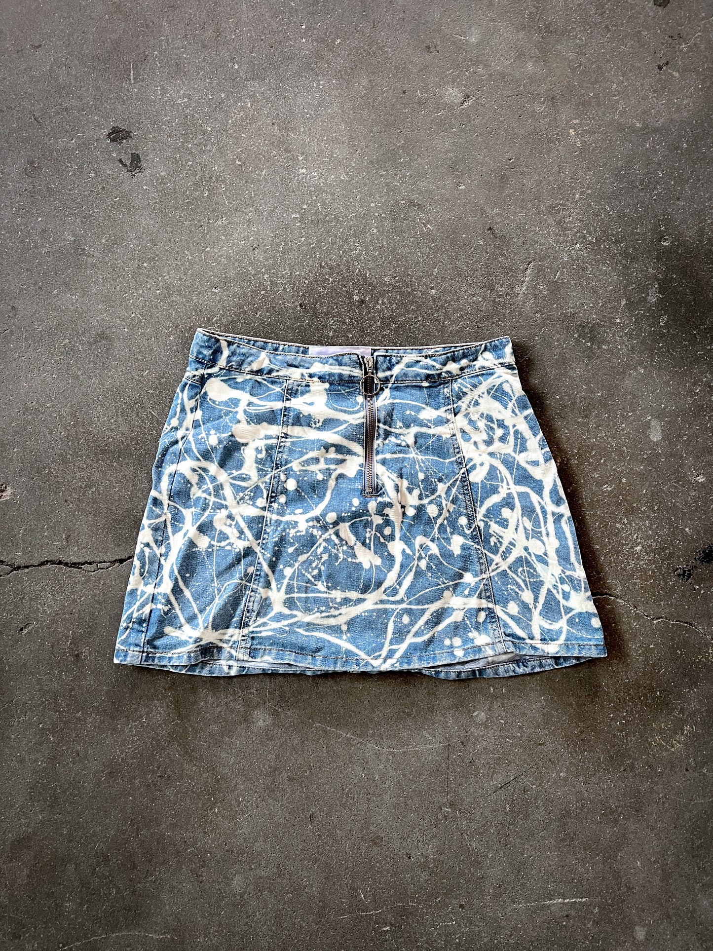Bleached Swirly Skirt