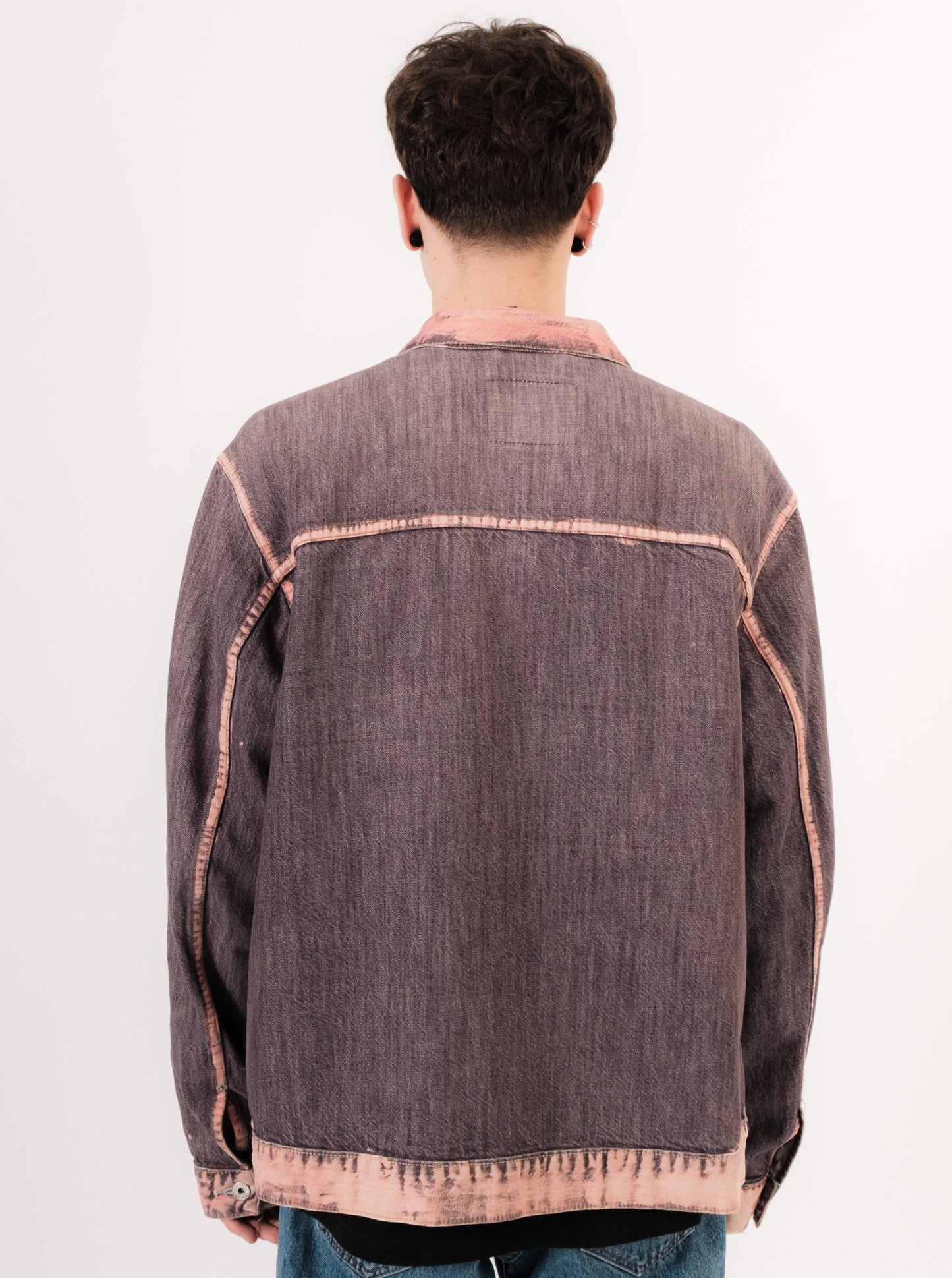 Bleached Seam Denim Jacket