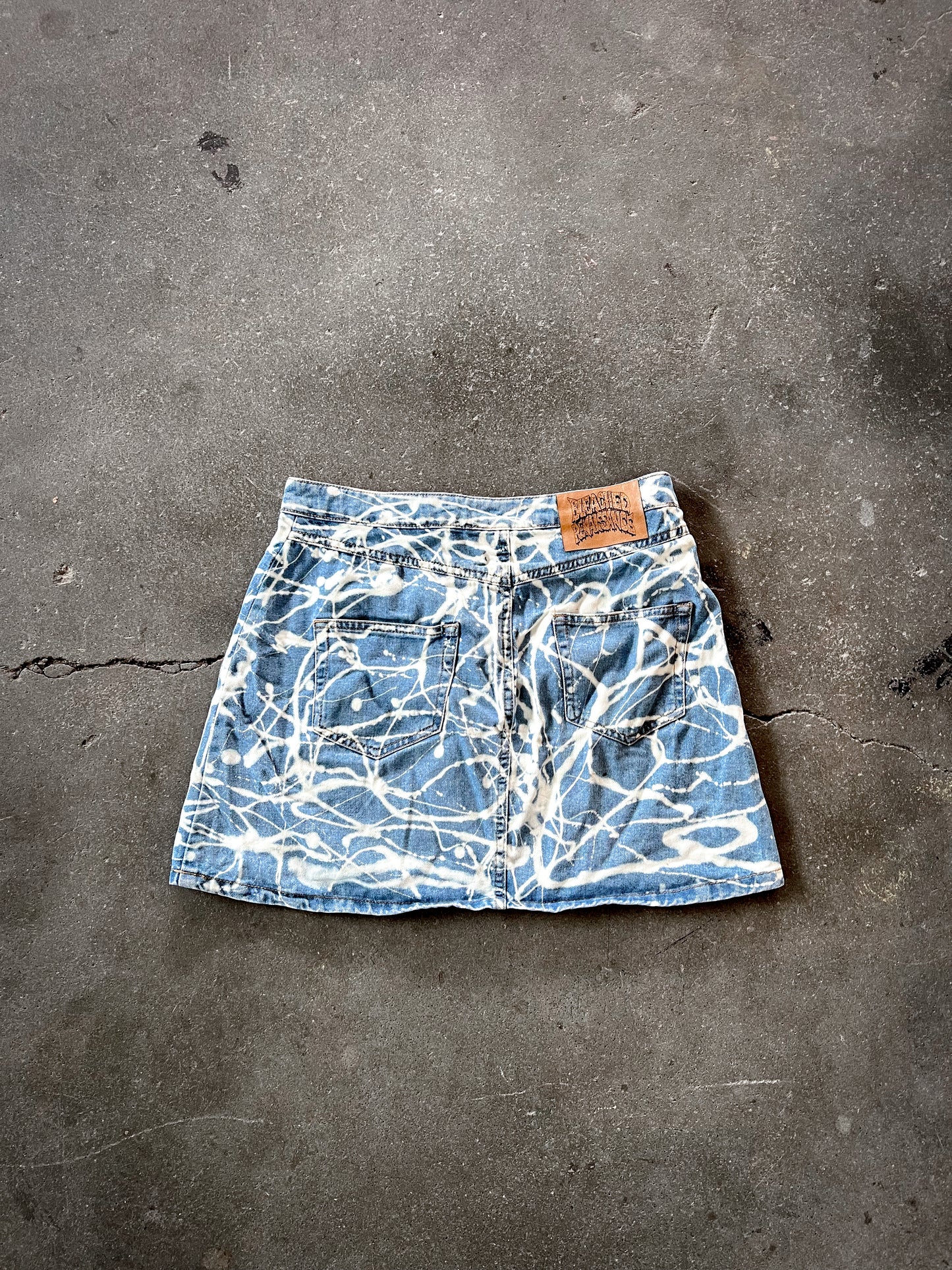 Bleached Swirly Skirt