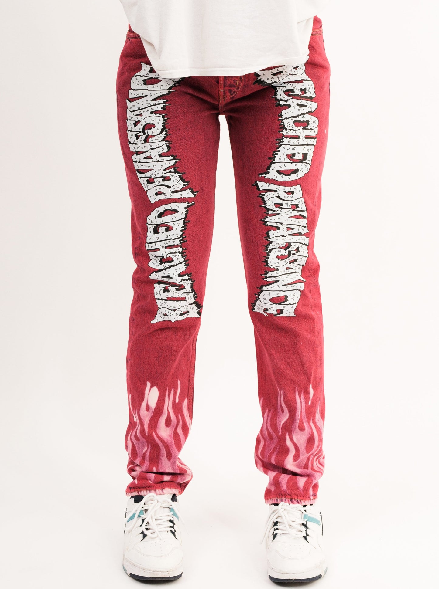 Pink Flame Jeans