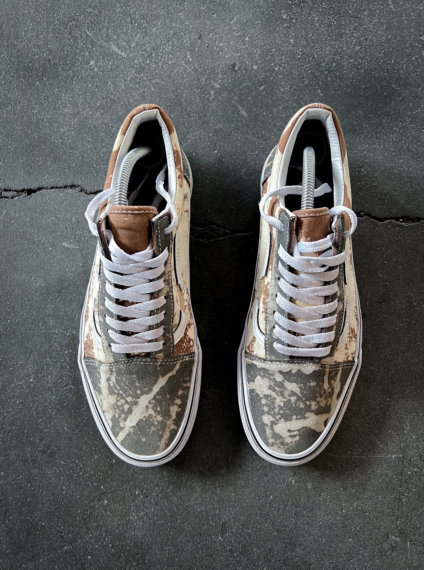Bleached Mocha Cookie Vans