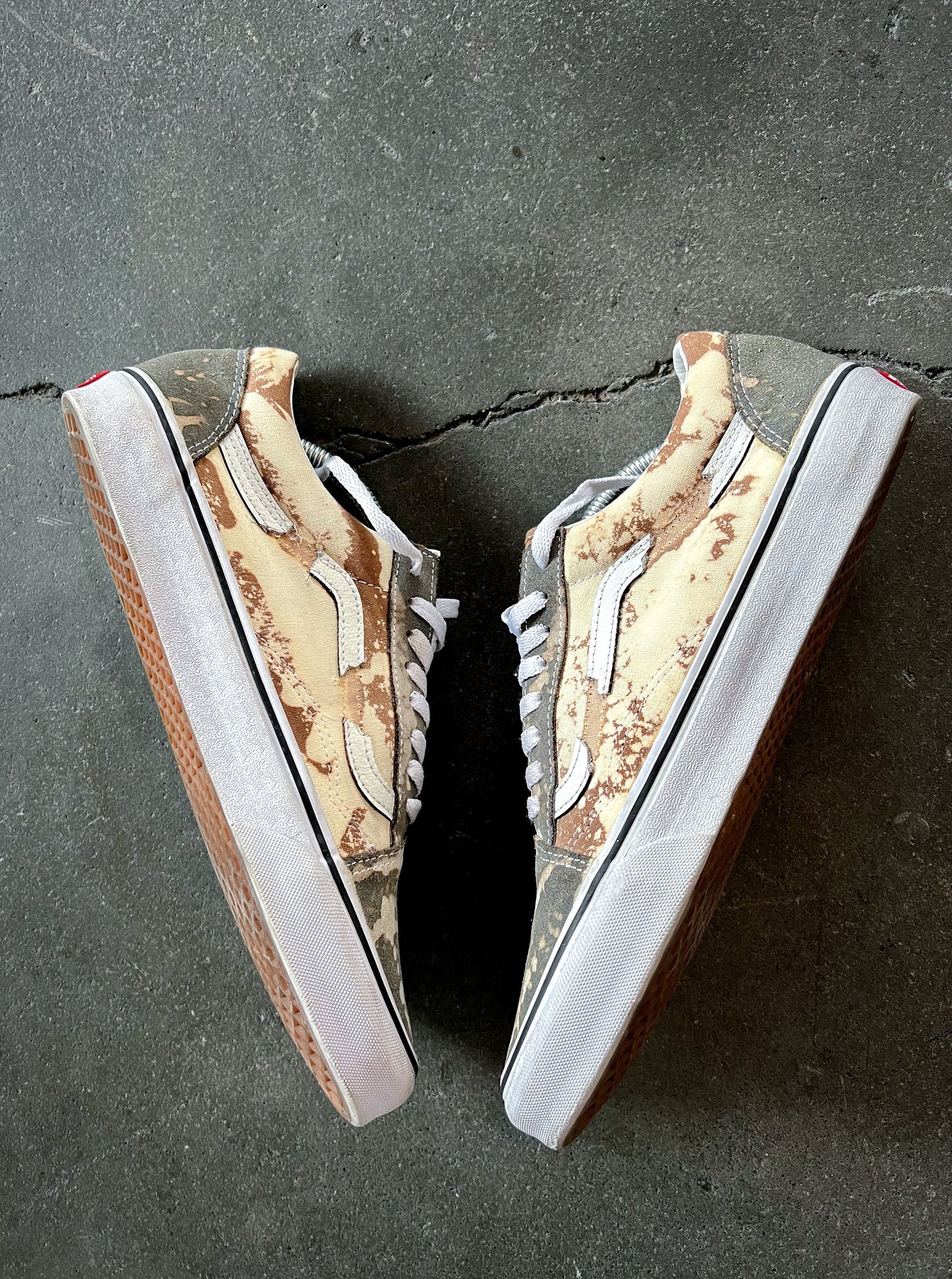 Bleached Mocha Cookie Vans
