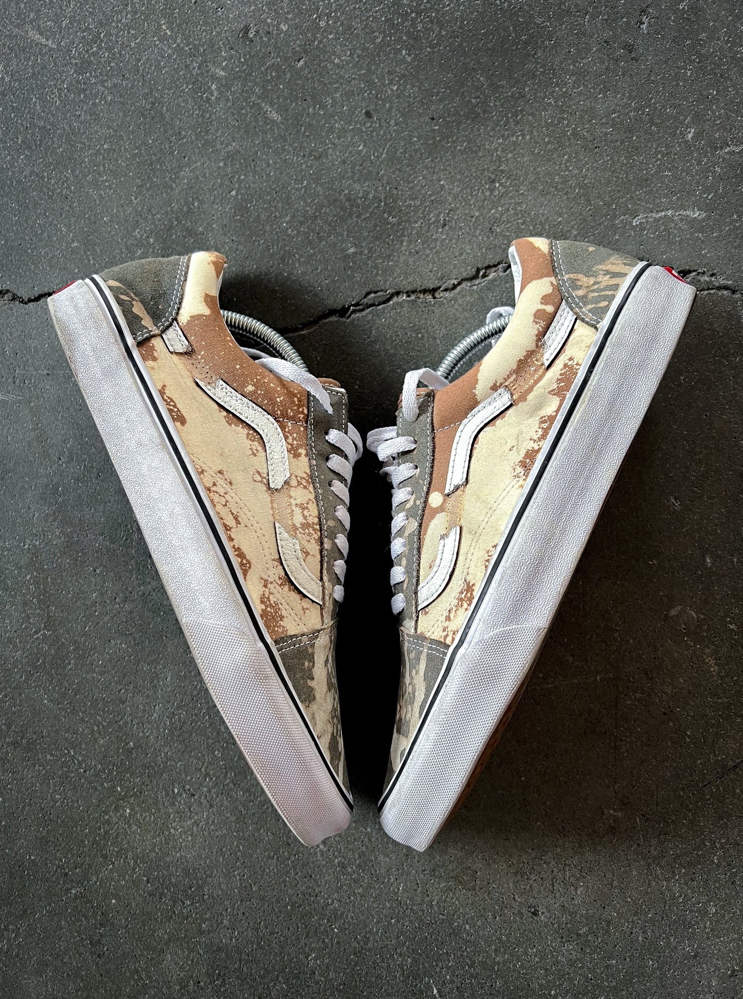 Bleached Mocha Cookie Vans