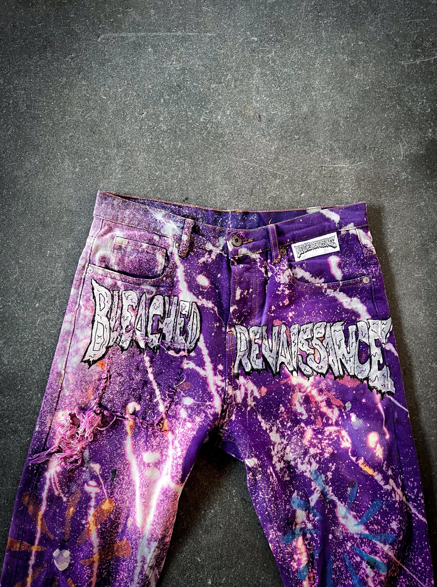 Purple Explosion Jeans