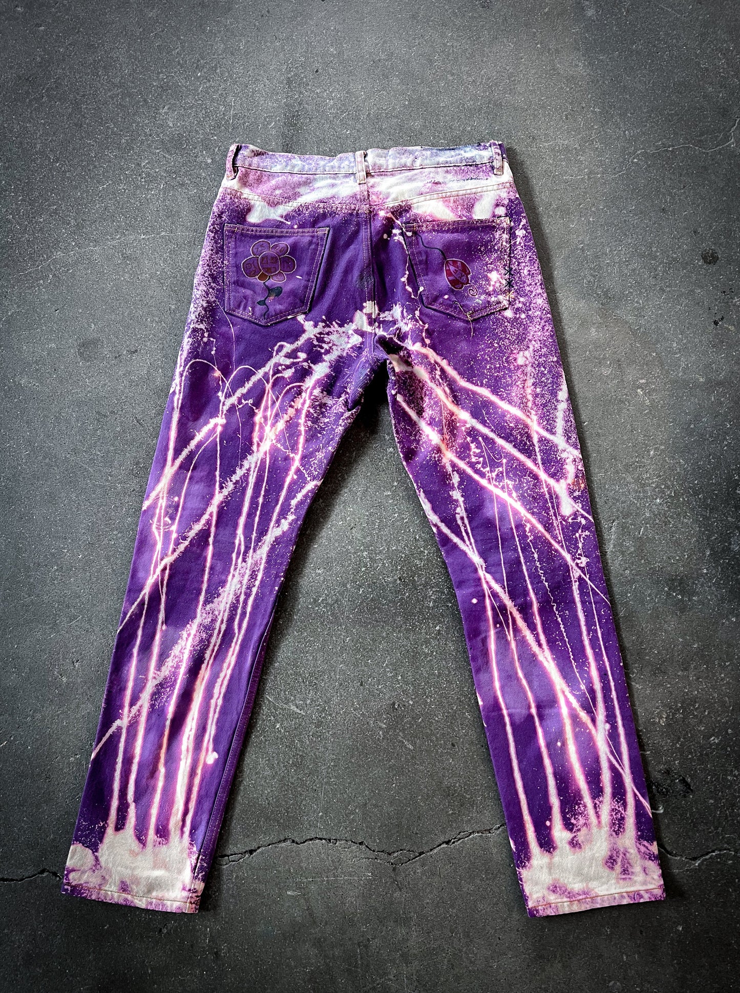 Purple Explosion Jeans