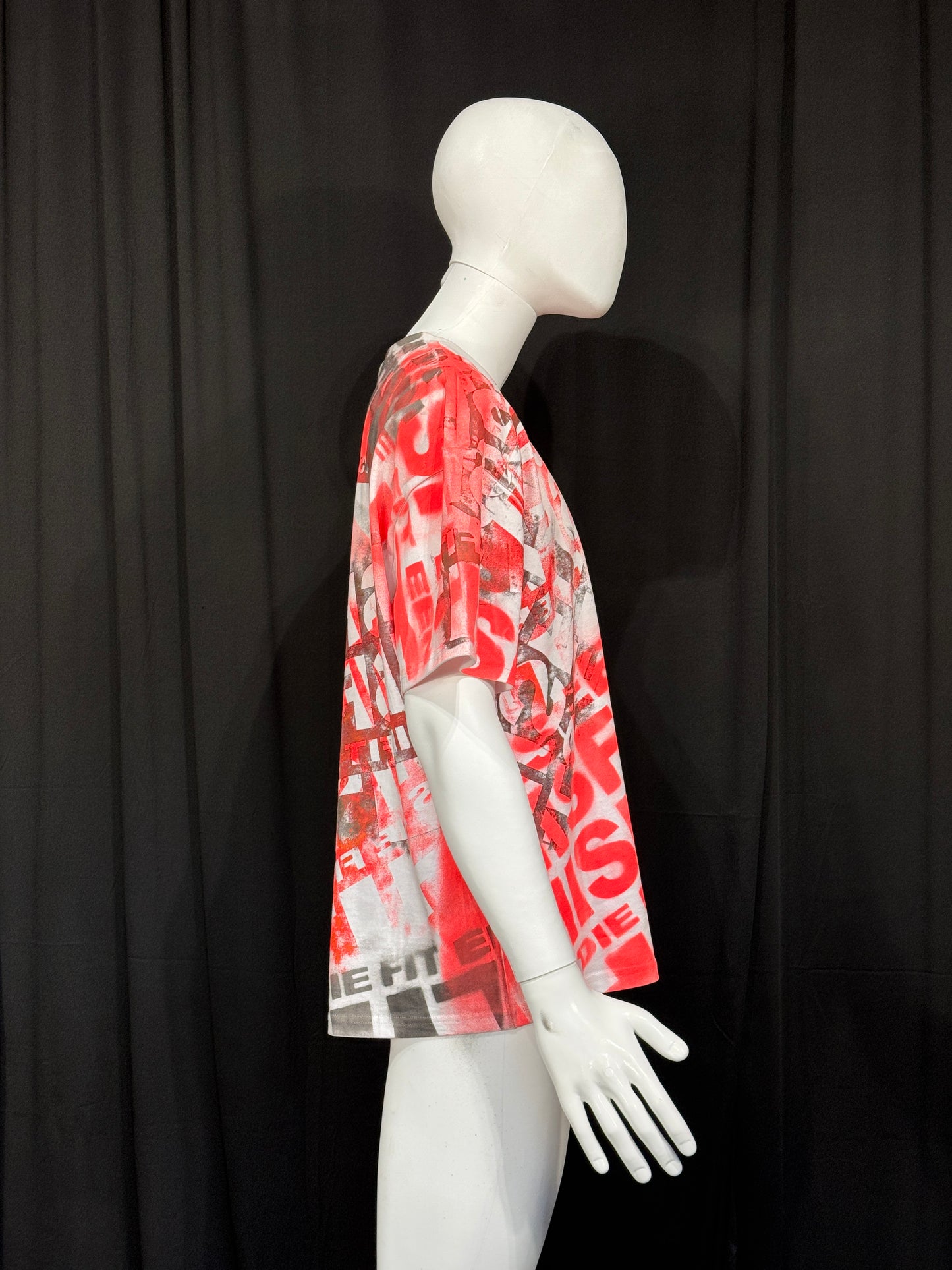 MOTO CROSS TEE BLACK RED