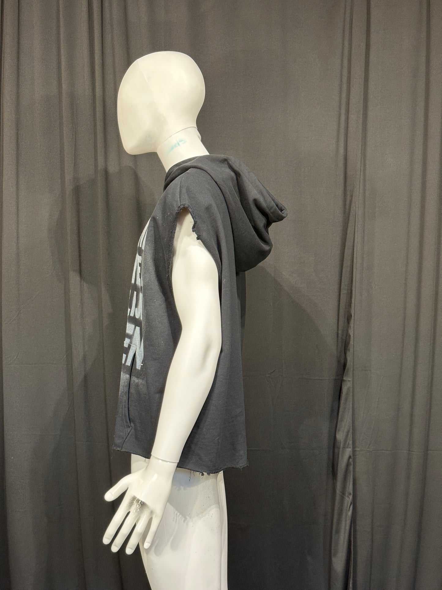 STTMNTS HOODIE VEST BLACK