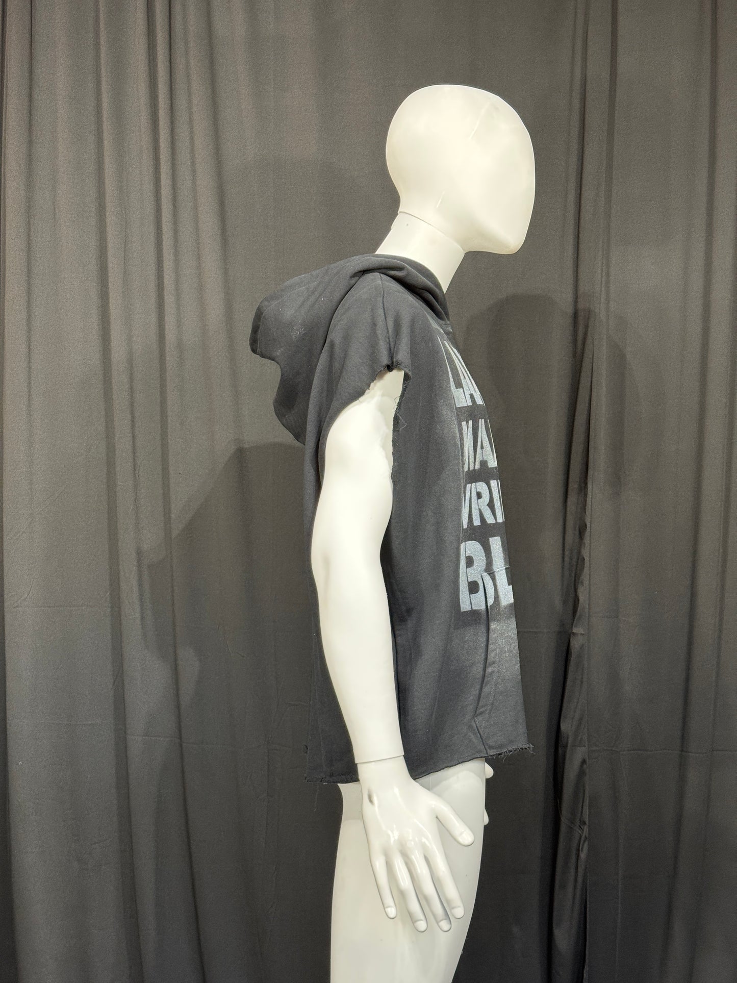 STTMNTS HOODIE VEST BLACK