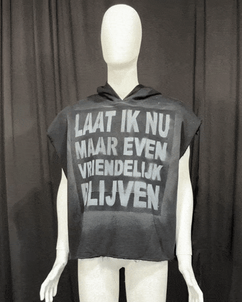 STTMNTS HOODIE VEST BLACK