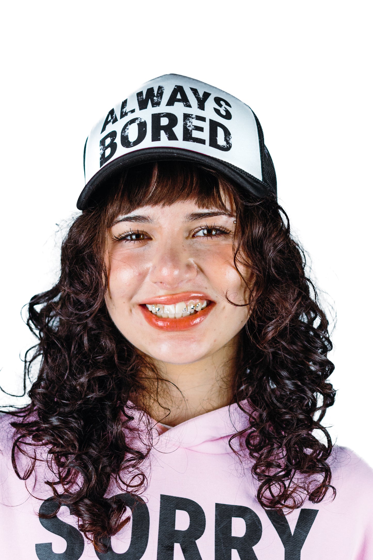 WOMEN'S ALWAYS BORED TRUCKER CAP
