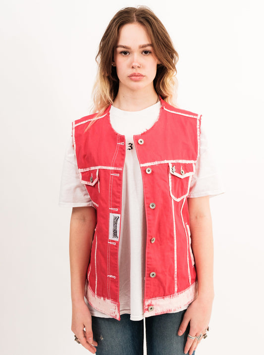 Red Cotton Vest