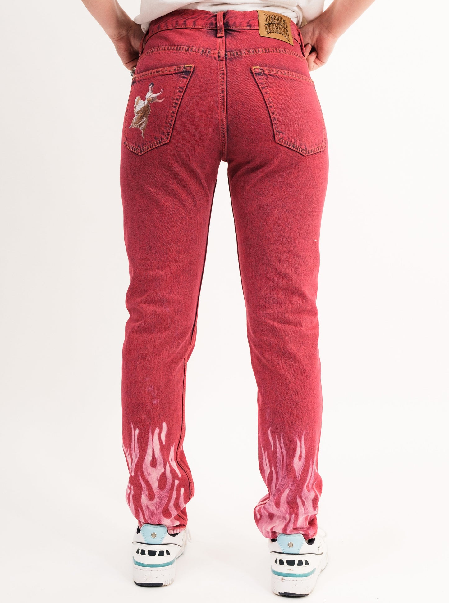 Pink Flame Jeans