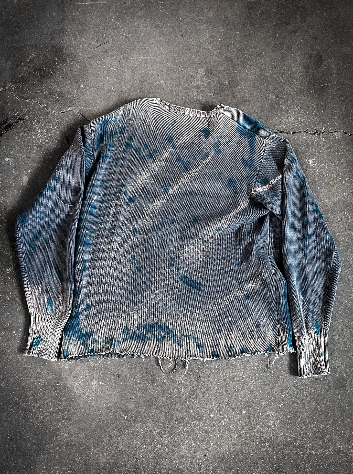 Ribbed Bleached Dyed Sweater