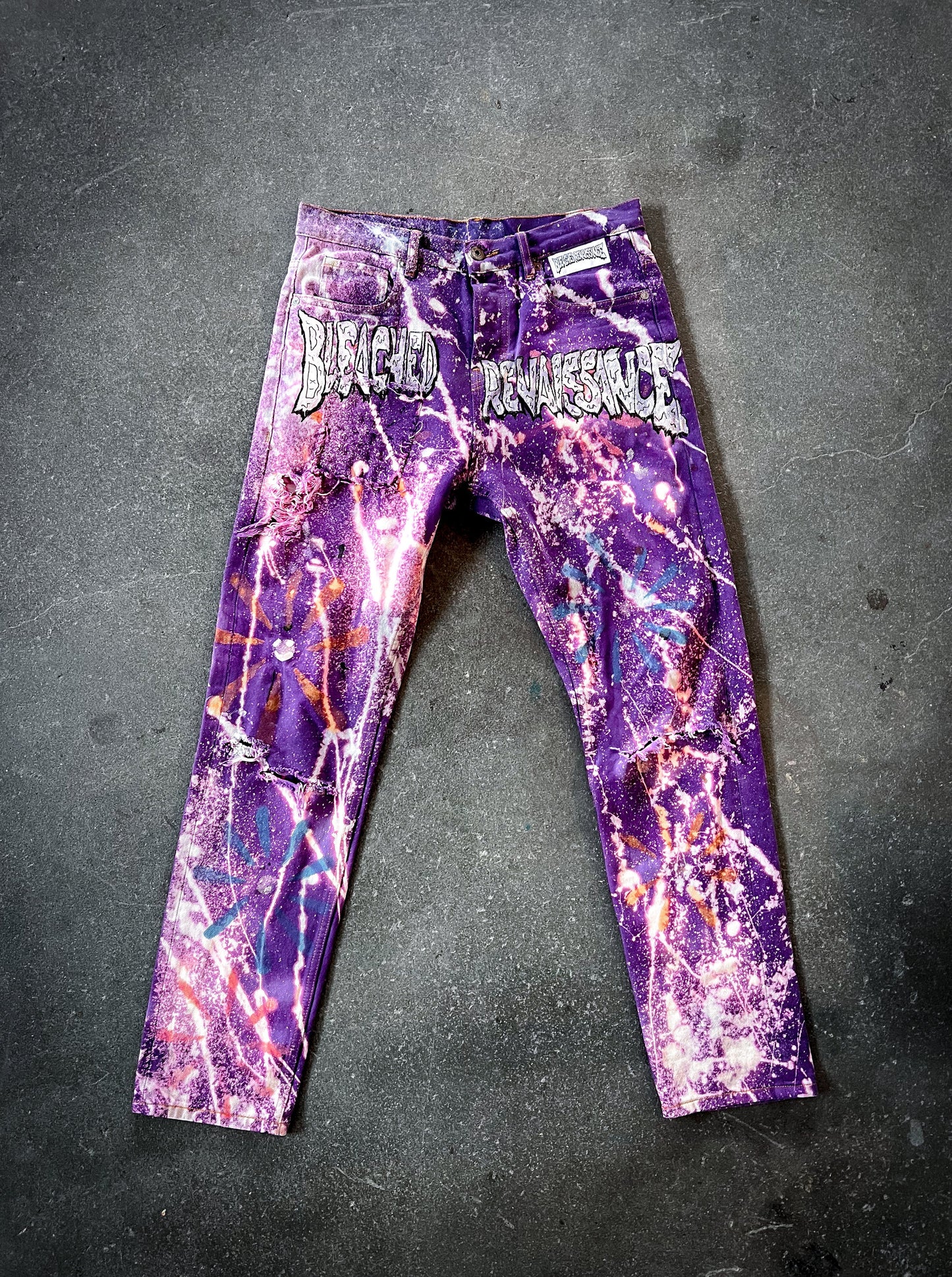 Purple Explosion Jeans