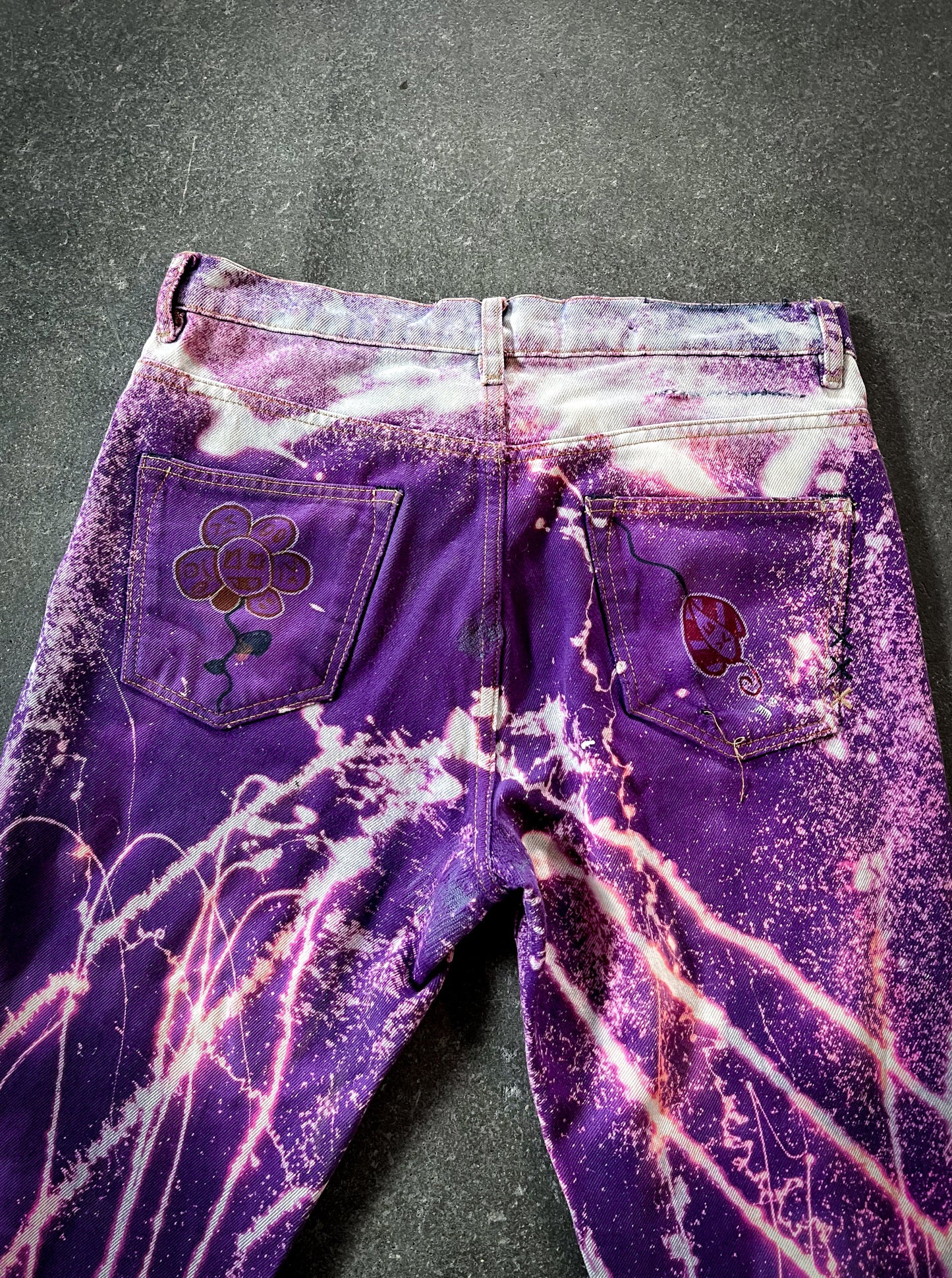 Purple Explosion Jeans