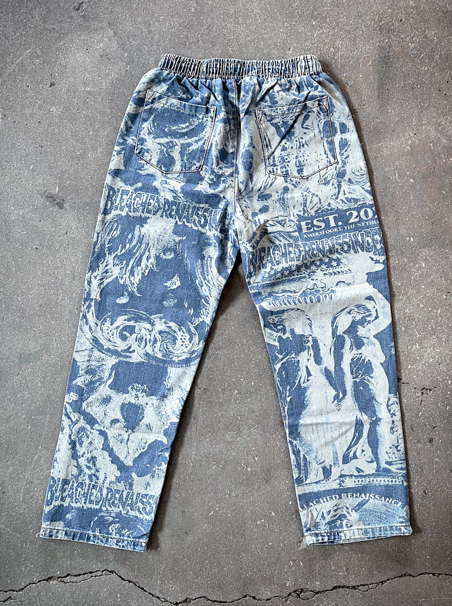 Lasered Jeans (Elastic Waist)
