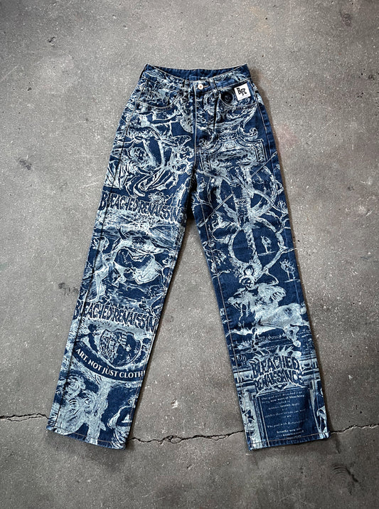 Lasered Jeans (Petite / High Waist)
