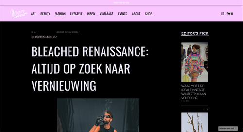Mirror Mirror Magazine article about Bleached Renaissance