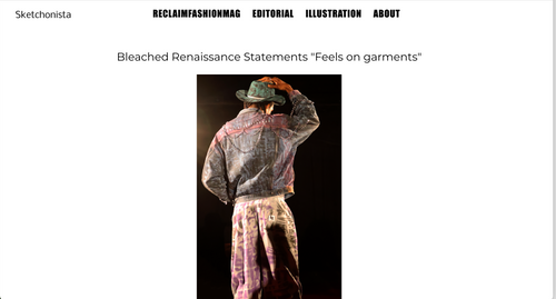 Reclaim Fashion Mag article about Bleached Renaissance
