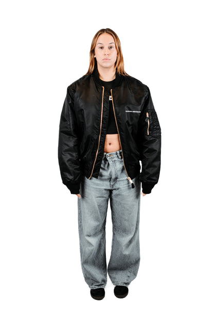 ESSENTIAL BLEACHED MA1 BOMBER