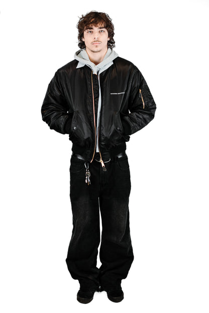 ESSENTIAL BLEACHED MA1 BOMBER